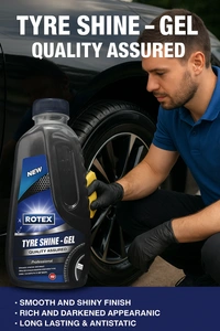 Rotex Products Private Limited Rotex Tyre Shine Gel - Free, Sepia Black