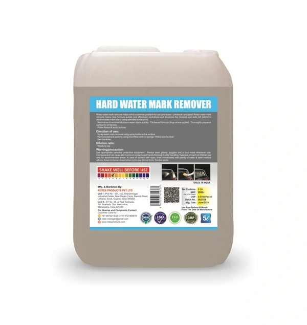 Rotex Products Private Limited Rotex Hard Water Mark Remover 5ltr - Free, Swiss Coffee
