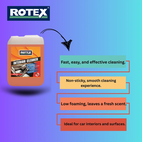 Rotex Products Private Limited Rotex Interior Cleaner 5ltr - Free, Christine