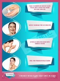 Instant Glow Facial - Parlour Vala Glow Ab Ghar Par, Sirf 5 Minute Mai! - 30 ml