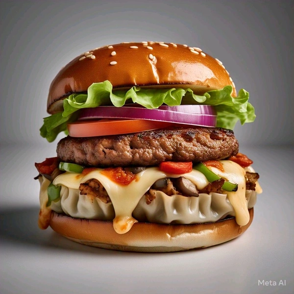 Veg Burger With Extra Cheese 