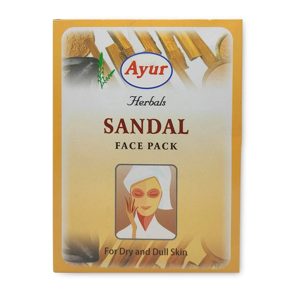 Ayur Herbals Sandal Face Pack, 100g | Natural Skin Brightening & Soothing Treatment