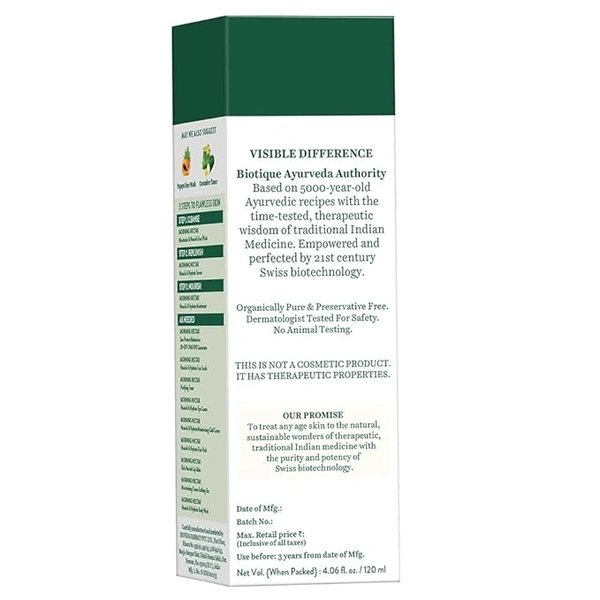 Biotique Morning Nectar Nourish & Hydrates Moisturizer 120ml | For Visibility Flawless Skin | Nourishing & Hydrating Cream | Prevents Dark Spots, Blackheads And Blemishes | Natural Hydration for All Skin Types |