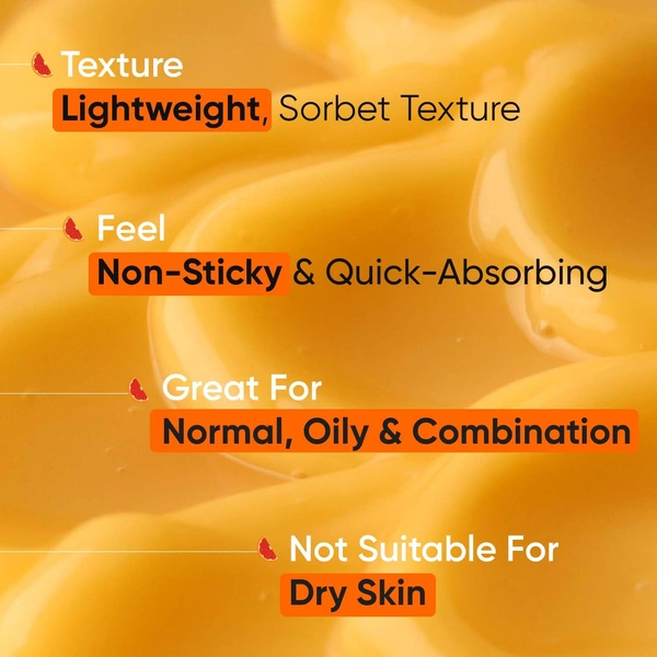 Dot & Key Vitamin C + E Sorbet Super Bright Moisturizer | for Radiant & Hydrated Skin | Smooths & Softens | Non Sticky & Quick - Absorbing | Oil Free & Lightweight | For All Skin Types | 60ml
