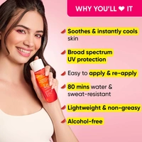 Dot & Key DOT & KEY Watermelon Cooling Sunscreen Body Spray� 110ml  | SPF 40 Pa+++   | Sun Protection Lotion | Broad Spectrum | Alcohol Free | Non Greasy & Sticky  | Cooling Effect |  For All Skin Types