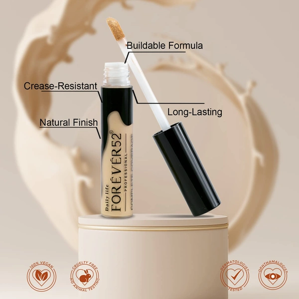 Forever52 Forever 52 Complete Coverage Concealer | Perfect for Dark Circles | Full Coverage & Hydration | Long-lasting | Natural Finish | Flawless Skin | Lightweight Formula | Vanilla - 001