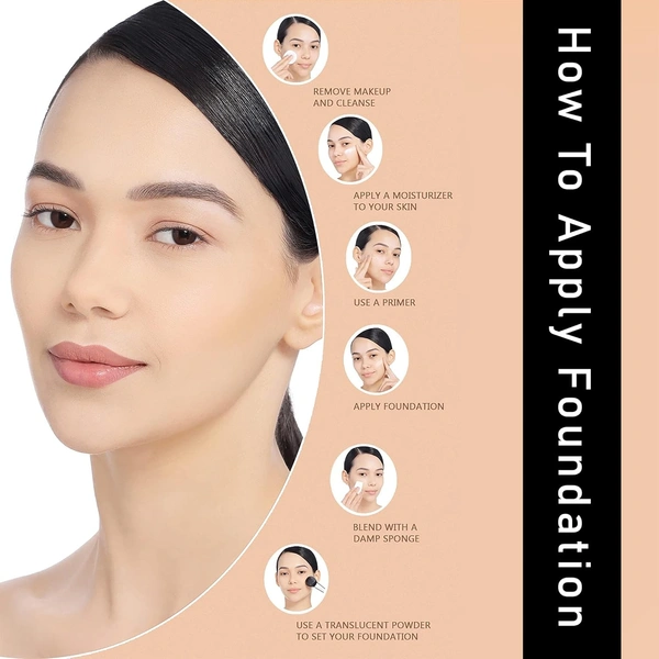 Forever52 Forever 52 Daily Life Pro Artist Ultra Definition Liquid Foundation , 60ml | Lightweight | Long-Lasting Coverage | Fair to Mediium Skin Tone | Waterproof |Matte Finish | French Toast-04