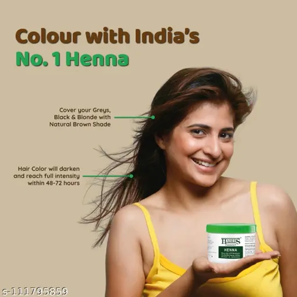 Habib Cosmetics Habib Henna Hair Color with Bhringraj | 200g Pack for Natural Hair Coloring & Nourishment | Enriched with Herbal Ingredients for Healthy, Shiny, and Lustrous Hair