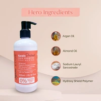 Hi9 EDGE Keratin Protect Shampoo 300ml | Color & Heat Protection | Enriched with Keratin for Strong, Healthy Hair |Safe for Treated Hair |Advanced Repair & Protect Complex with Boost Of Ceramides Protien & peptides
