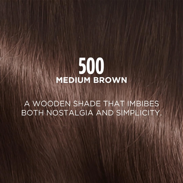 Loreal Paris Casting Creme Gloss Medium Brown 500 Conditioning Hair Color - 87.5g+72ml | No Ammonia | Rich, Ultra Glossy Color | Optical Grey Coverage | Long-Lasting Color| Honey-Infused Conditioner | Salon Like Hair At-home
