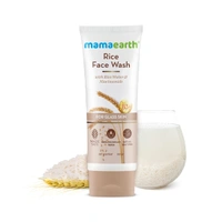 Mamaearth Rice Face Wash - 100ml | with Rice Water & Niacinamide For Glass Skin | Hydrates The Skin | Brighten & Smooth Skin | Chemical-Free | Reduce Dark Spots | For All Skin Types