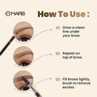 Mars Brow Better Eyebrow Pencil with Spoolie(Dark Brown, 1.4g)| Smudge-Proof | Long-Lasting | Rich Pigmentation for Natural Brows