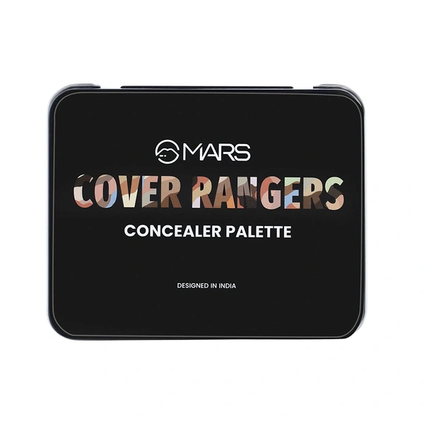 Mars Cover Rangers Creamy Matte Concealer & Corrector Palette 02 Multicolor, 24 gm | Easy-to-Blend | Lightweight Concealer for Face Makeup