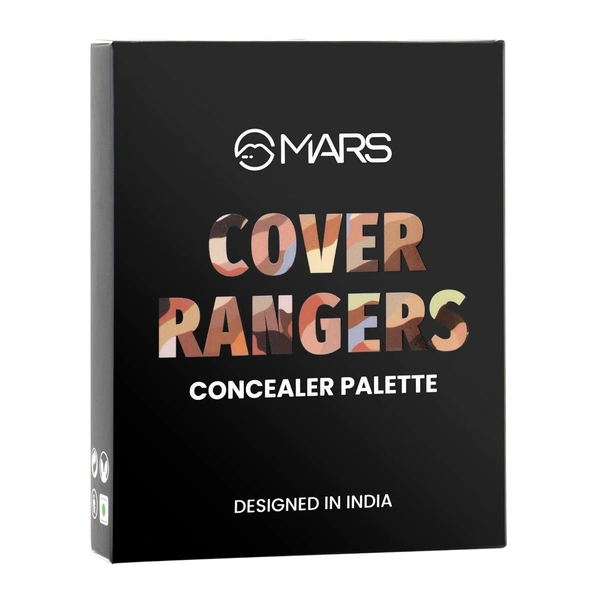 Mars Cover Rangers Creamy Matte Concealer & Corrector Palette 02 Multicolor, 24 gm | Easy-to-Blend | Lightweight Concealer for Face Makeup