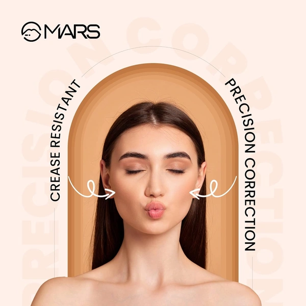 Mars Cover Rangers Creamy Matte Concealer & Corrector Palette 02 Multicolor, 24 gm | Easy-to-Blend | Lightweight Concealer for Face Makeup