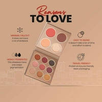 Mars The City Paradise Makeup Kit 04 Kolkata (16g) | 9 Eyeshadows | Highlighter | Blusher | Bronzer & Compact Powder | Highly Pigmented & Blendable