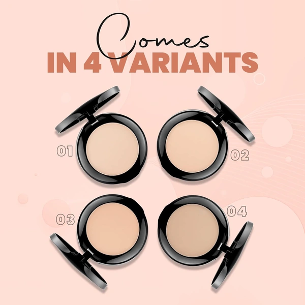 Mars Wonder 2-in-1 Compact with Mirror & Puff 16g Shade 04| Oil Control | Long-Lasting | Natural Finish Compact Powder