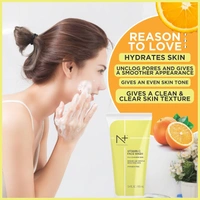 N Plus N+ Professional Vitamin C Face Wash-100ml | Reduce Age Spots & Brighten Skin | Pore Cleansing | Oil-Free Cleanser | Hydrating | Paraben Free | For All Skin Types