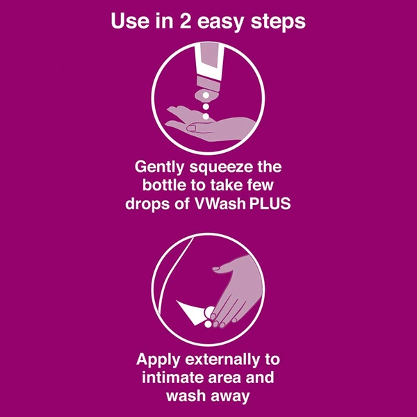 Vwash VWash Plus Expert Intimate Hygiene Wash 100ml | Vaginal Care Solution to Prevent Itching| Irritation & Dryness| Suitable for All Skin Types