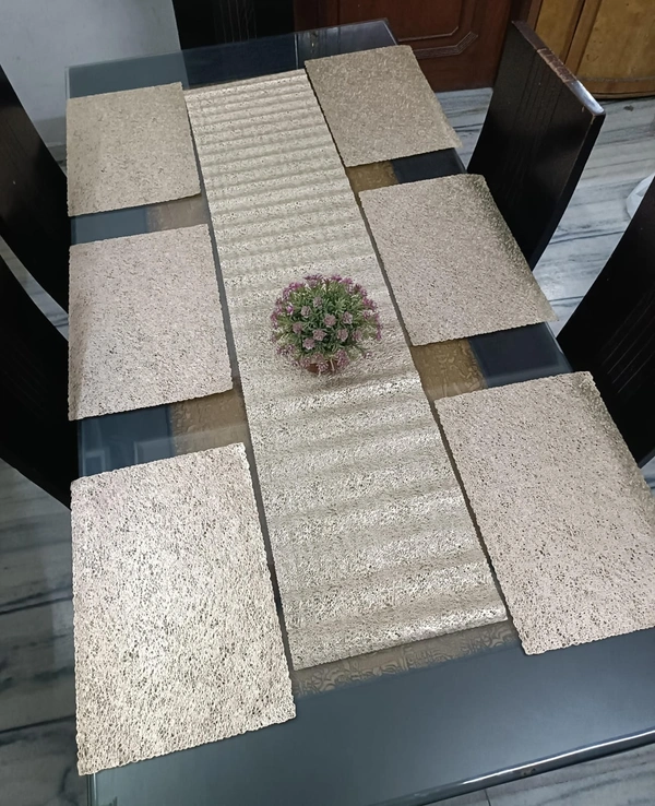 Laser Cut Metallic Dining Table set - Runner-13*60