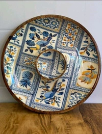 Su* Round Chip N Dip Platter - 10 "