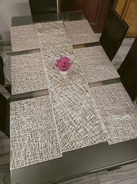 Laser Cut Metallic Dining Table set - Runner-13*60