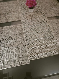 Laser Cut Metallic Dining Table set - Runner-13*60