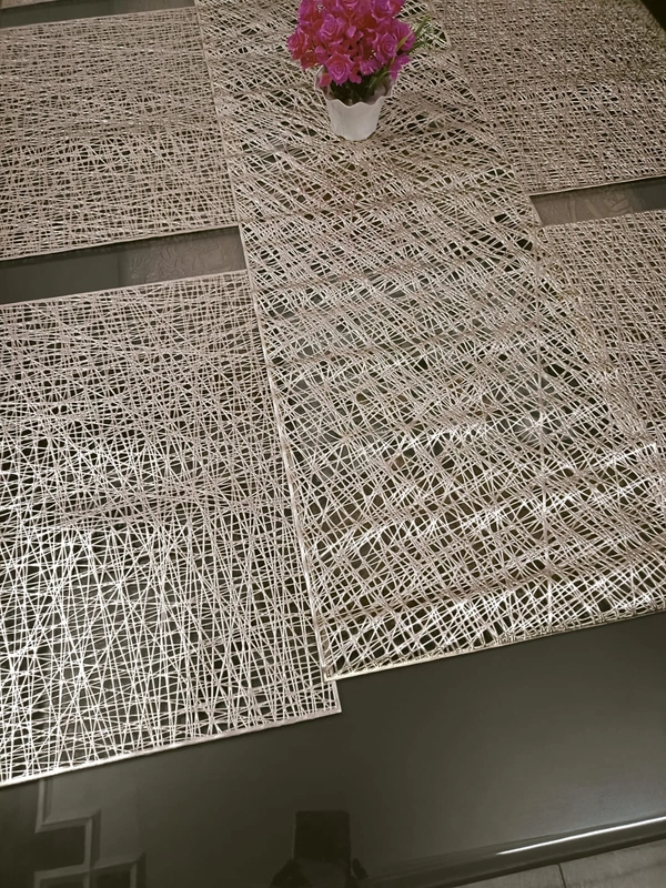 Laser Cut Metallic Dining Table set - Runner-13*60