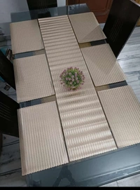 Laser Cut Metallic Dining Table set - Runner-13*60