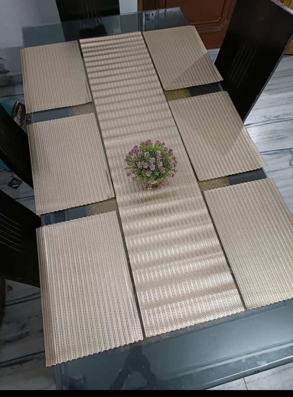 Laser Cut Metallic Dining Table set - Runner-13*60