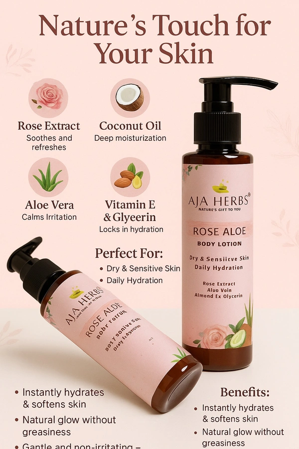 Rose Aloe Body Lotion - 100