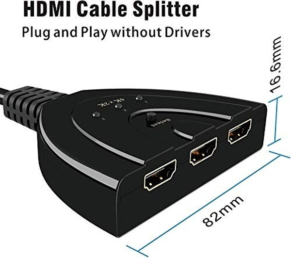 HDMI Switch 3Port Pigtail Box Pack