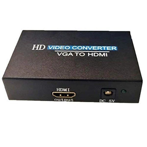 VGA to HDMI with audio (BIG BOX BLUE) METAL