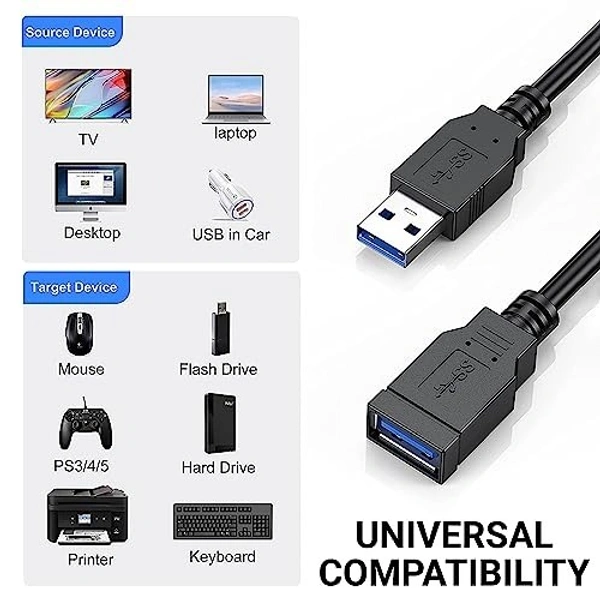 Usb male female 3.0 (5 mtr)