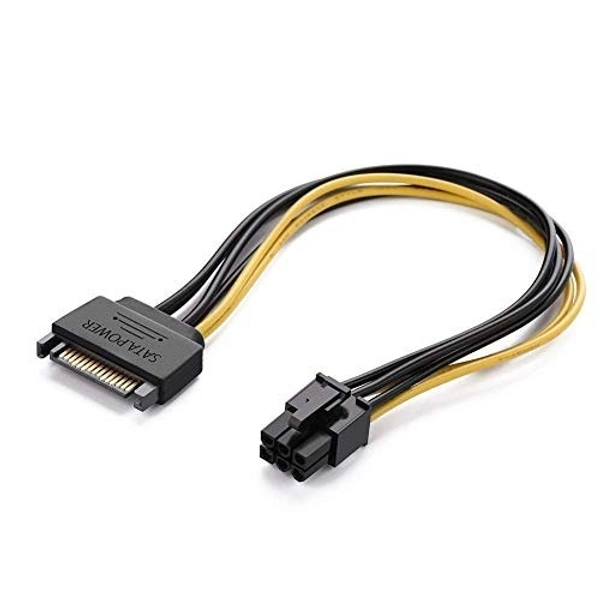 6 PIN male to 15 PIN sata female (X 4) cable