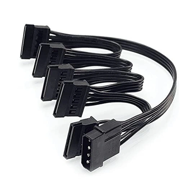 4 PIN big male to 15 PIN sata female x 5 ports 