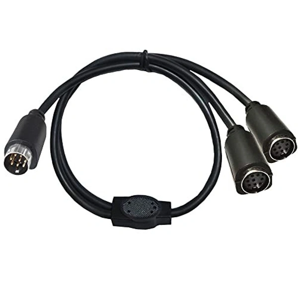 8 PIN male to 8 PIN Y male cable (BLACK) 