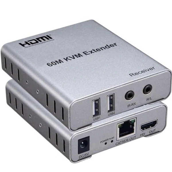 HDMI 60meter KVM Extender with loop out with audio