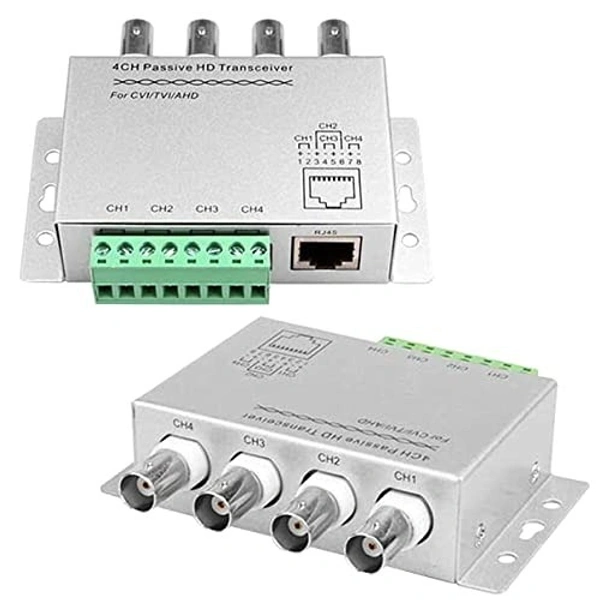 Video balun 4 channel (silver)
