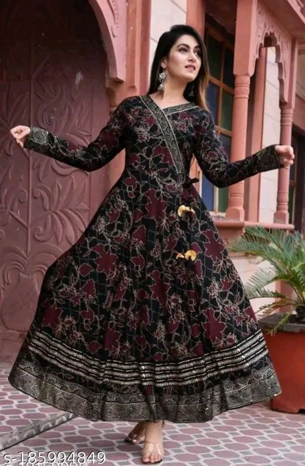 Jaipur Anarkali Suit - Black, S