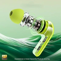 XUTOMISE Wireless Earbuds for Sports & Workout, Bluetooth 5.3 Headphones with Hi-Fi Sound, Noise Cancellation, 30H Battery, Waterproof, Fast Charging, Touch Control Earbuds (Green) - Green