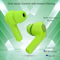 XUTOMISE Wireless Earbuds for Sports & Workout, Bluetooth 5.3 Headphones with Hi-Fi Sound, Noise Cancellation, 30H Battery, Waterproof, Fast Charging, Touch Control Earbuds (Green) - Green