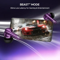 boat ear buds boAt Airdopes 141 Pro Buds, 13mm Drivers, Metallic Finish, 60HRS Battery, 4Mics ENx, Fast Charge, IPX5, v5.3 Bluetooth Earbuds, TWS Ear Buds Wireless Earphones with mic (Galactic Purple) - Purple