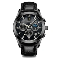 Quartz Laxary Watch  Poedagar 820 Chronograph Quartz Men's Watch – Stylish & Durable Casual Wristwatch Black Stripe Variant.  Price Drop  Down 1099