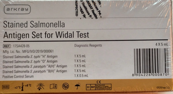Arkray Antigen Set Widal Test