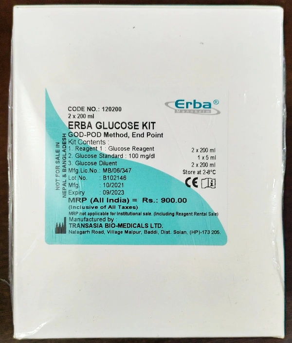 ERBA GLUCOSE Biochemistry Reagent 