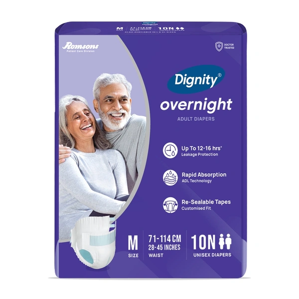 Dignity Overnight Adult Diapers10 Pcs/Pack