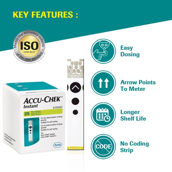 Accu-Chek® Instant Test Strips – Pack of 25 - 25 Strips