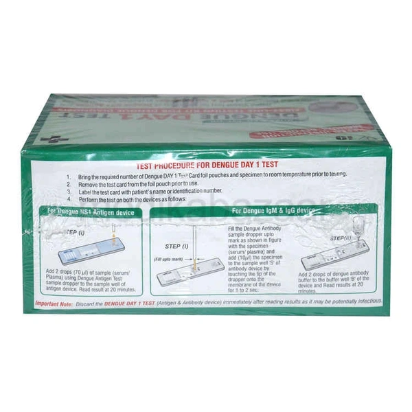 J.MITRA & CO. PVT. LTD Abbott Dengue IGG/IGM WB (D) Global Rapid Card - Pack of 25 Test - 10 Nos.