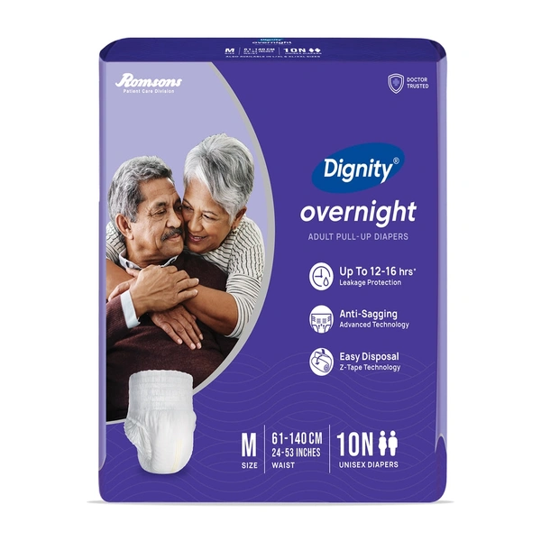 Dignity Overnight Pull Up Adult Diapers10 Pcs/Pack